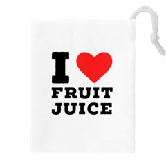 I Love Fruit Juice Drawstring Pouch (5xl) by ilovewhateva