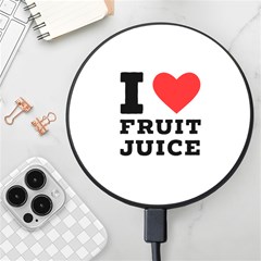 I Love Fruit Juice Wireless Fast Charger(black) by ilovewhateva