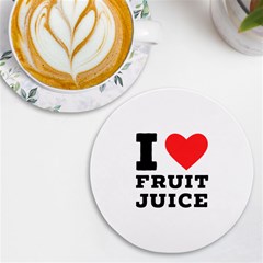 I Love Fruit Juice Uv Print Round Tile Coaster by ilovewhateva