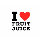 I love fruit juice Two Sides Premium Plush Fleece Blanket (Extra Small) 40 x30  Blanket Back