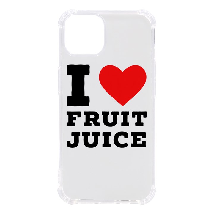 I love fruit juice iPhone 13 TPU UV Print Case