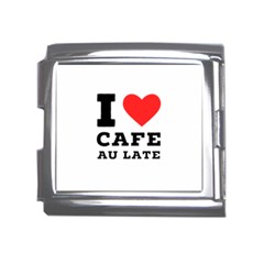 I Love Cafe Au Late Mega Link Italian Charm (18mm) by ilovewhateva