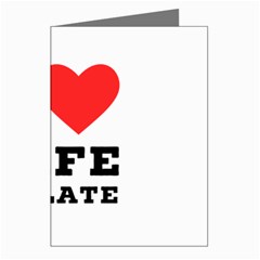 I love cafe au late Greeting Cards (Pkg of 8)