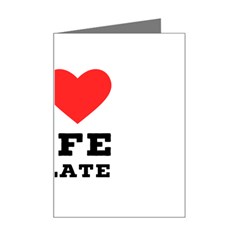 I Love Cafe Au Late Mini Greeting Card by ilovewhateva