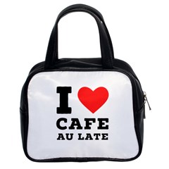 I love cafe au late Classic Handbag (Two Sides)