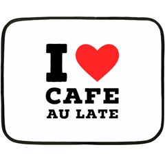 I love cafe au late Two Sides Fleece Blanket (Mini)