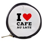 I love cafe au late Mini Makeup Bag Back