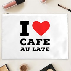 I Love Cafe Au Late Cosmetic Bag (xxl) by ilovewhateva