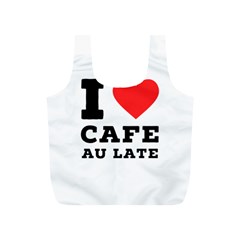 I love cafe au late Full Print Recycle Bag (S)