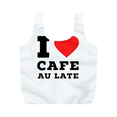 I Love Cafe Au Late Full Print Recycle Bag (m) by ilovewhateva