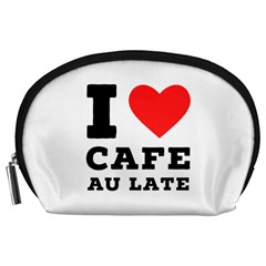 I love cafe au late Accessory Pouch (Large)