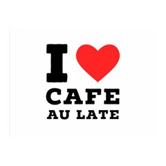 I love cafe au late Two Sides Premium Plush Fleece Blanket (Mini)