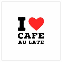 I Love Cafe Au Late Lightweight Scarf  by ilovewhateva