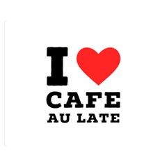 I Love Cafe Au Late Premium Plush Fleece Blanket (medium) by ilovewhateva