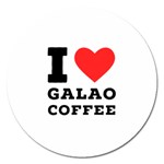 I love galao coffee Magnet 5  (Round) Front