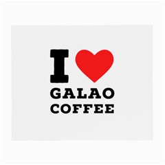 I Love Galao Coffee Small Glasses Cloth by ilovewhateva