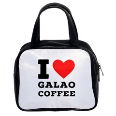 I Love Galao Coffee Classic Handbag (two Sides) by ilovewhateva