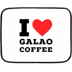 I Love Galao Coffee Fleece Blanket (mini) by ilovewhateva