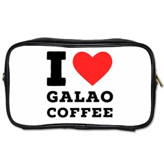 I Love Galao Coffee Toiletries Bag (one Side) by ilovewhateva