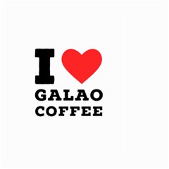 I Love Galao Coffee Large Garden Flag (two Sides) by ilovewhateva