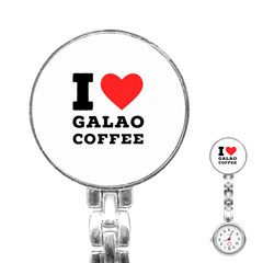 I Love Galao Coffee Stainless Steel Nurses Watch by ilovewhateva