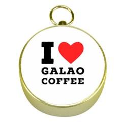 I Love Galao Coffee Gold Compasses by ilovewhateva