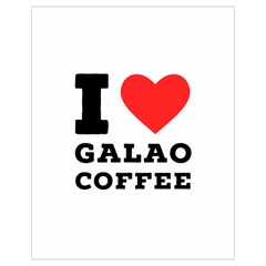 I Love Galao Coffee Drawstring Bag (small) by ilovewhateva