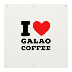 I Love Galao Coffee Banner And Sign 3  X 3  by ilovewhateva