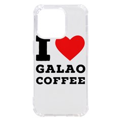 I Love Galao Coffee Iphone 14 Pro Tpu Uv Print Case by ilovewhateva