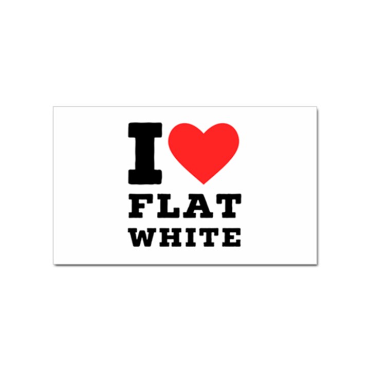 I love flat white Sticker (Rectangular)