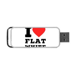 I Love Flat White Portable Usb Flash (two Sides) by ilovewhateva