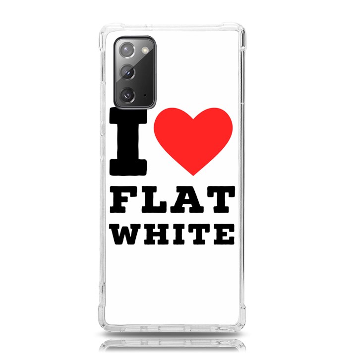 I love flat white Samsung Galaxy Note 20 TPU UV Case