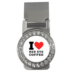 I Love Red Eye Coffee Money Clips (cz) 