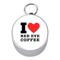 I Love Red Eye Coffee Mini Silver Compasses by ilovewhateva