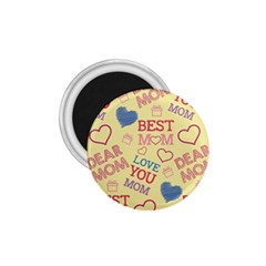 Love Mom Happy Mothers Day I Love Mom Graphic Pattern 1 75  Magnets