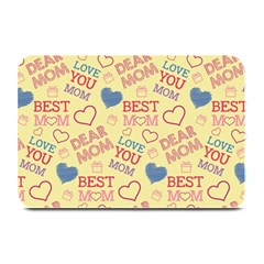 Love Mom Happy Mothers Day I Love Mom Graphic Pattern Plate Mats by Ravend