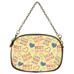 Love Mom Happy Mothers Day I Love Mom Graphic Pattern Chain Purse (one Side) by Ravend