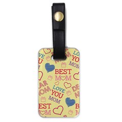 Love Mom Happy Mothers Day I Love Mom Graphic Pattern Luggage Tag (one Side) by Ravend