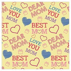 Love Mom Happy Mothers Day I Love Mom Graphic Pattern Lightweight Scarf  by Ravend