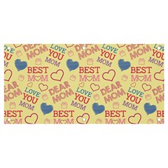 Love Mom Happy Mothers Day I Love Mom Graphic Pattern Banner And Sign 4  X 2  by Ravend