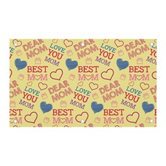 Love Mom Happy Mothers Day I Love Mom Graphic Pattern Banner And Sign 5  X 3  by Ravend