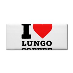 I Love Lungo Coffee  Hand Towel by ilovewhateva