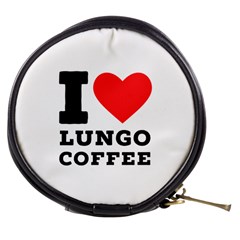 I Love Lungo Coffee  Mini Makeup Bag by ilovewhateva