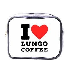 I Love Lungo Coffee  Mini Toiletries Bag (one Side) by ilovewhateva