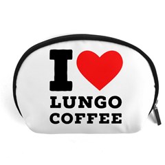 I Love Lungo Coffee  Accessory Pouch (large) by ilovewhateva