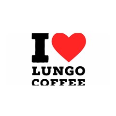 I Love Lungo Coffee  Satin Wrap 35  X 70  by ilovewhateva