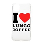 I love lungo coffee  iPhone 11 TPU UV Print Case Front