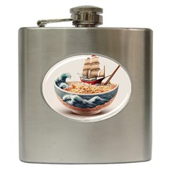 Noodles Pirate Chinese Food Food Hip Flask (6 Oz) by Ndabl3x