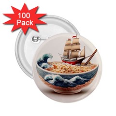 Noodles Pirate Chinese Food Food 2 25  Buttons (100 Pack)  by Ndabl3x