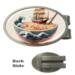 Noodles Pirate Chinese Food Food Money Clips (oval)  by Ndabl3x